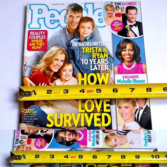 PEOPLE MAGAZINE JANUARY 27, 2014 MICHELLE OBAMA BACHELORETTE TRISTA & RYAN NEW - Picture 6 of 13